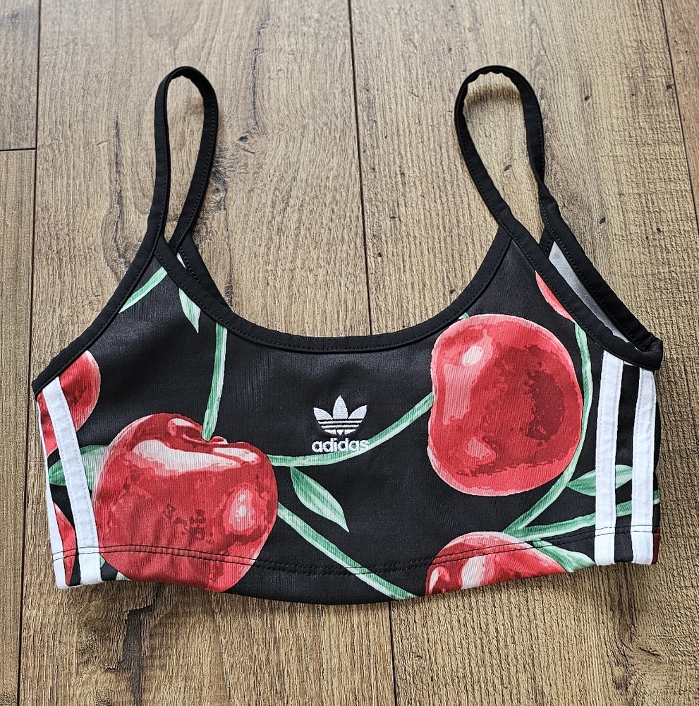 Adidas X Her Studio London Cherry Sport Bra Fitness Fashion women's top in small